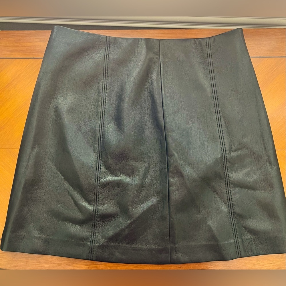 Babaton Womens Leather Black Skirt from Aritzia